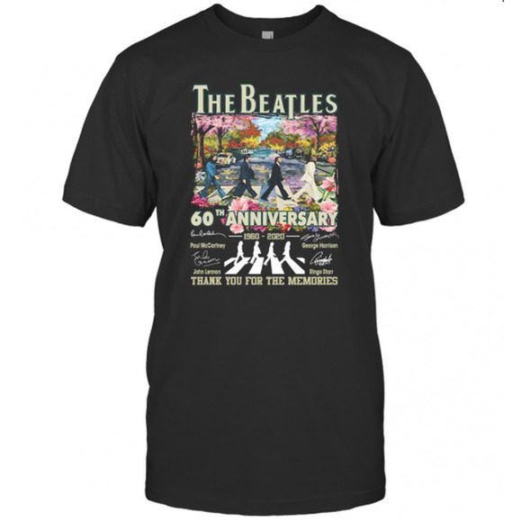 Tops - The Beatles 60Th Anniversary 1960 2020 Thank You t-shirt